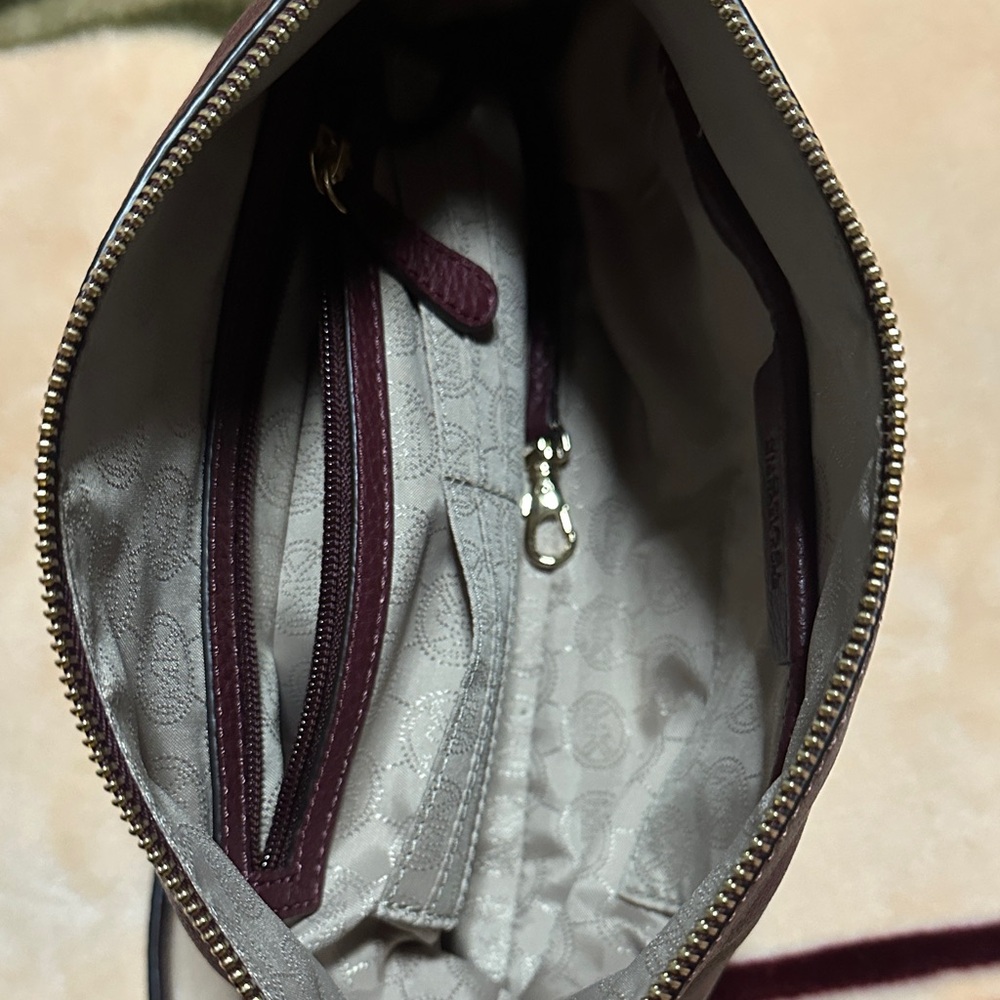 Michael Kors Dark Burgundy Crossbody Bag - Picture 10 of 14